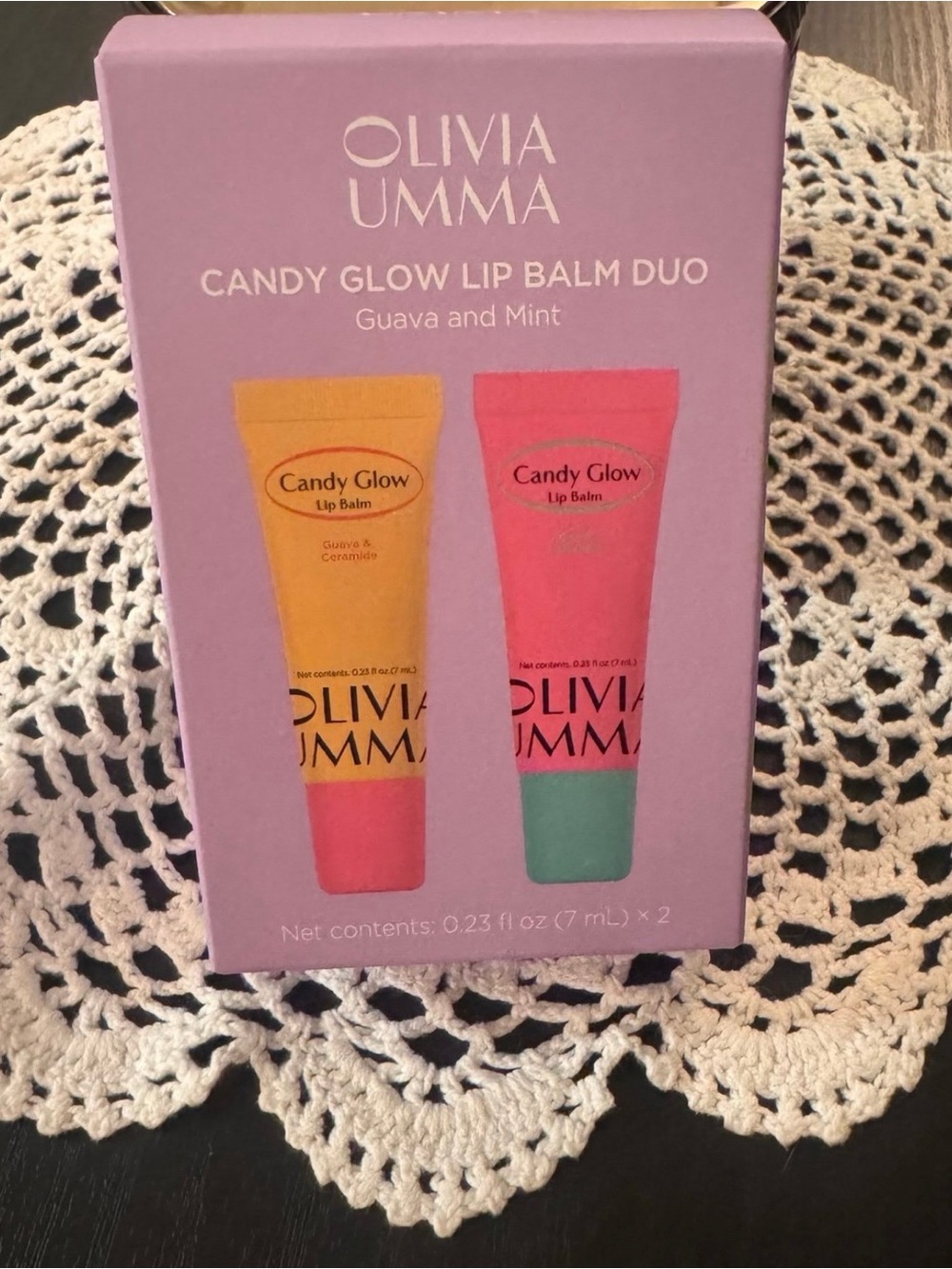 Candy Glow Lip Balm Duo - Guava & Mint (Pink, Yellow)
